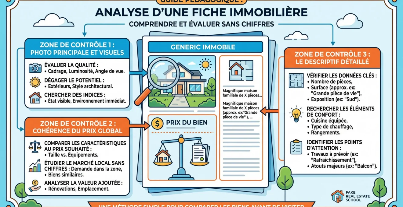 Éléments d'une annonce immobilière à vérifier lorsque les contacts sont faibles